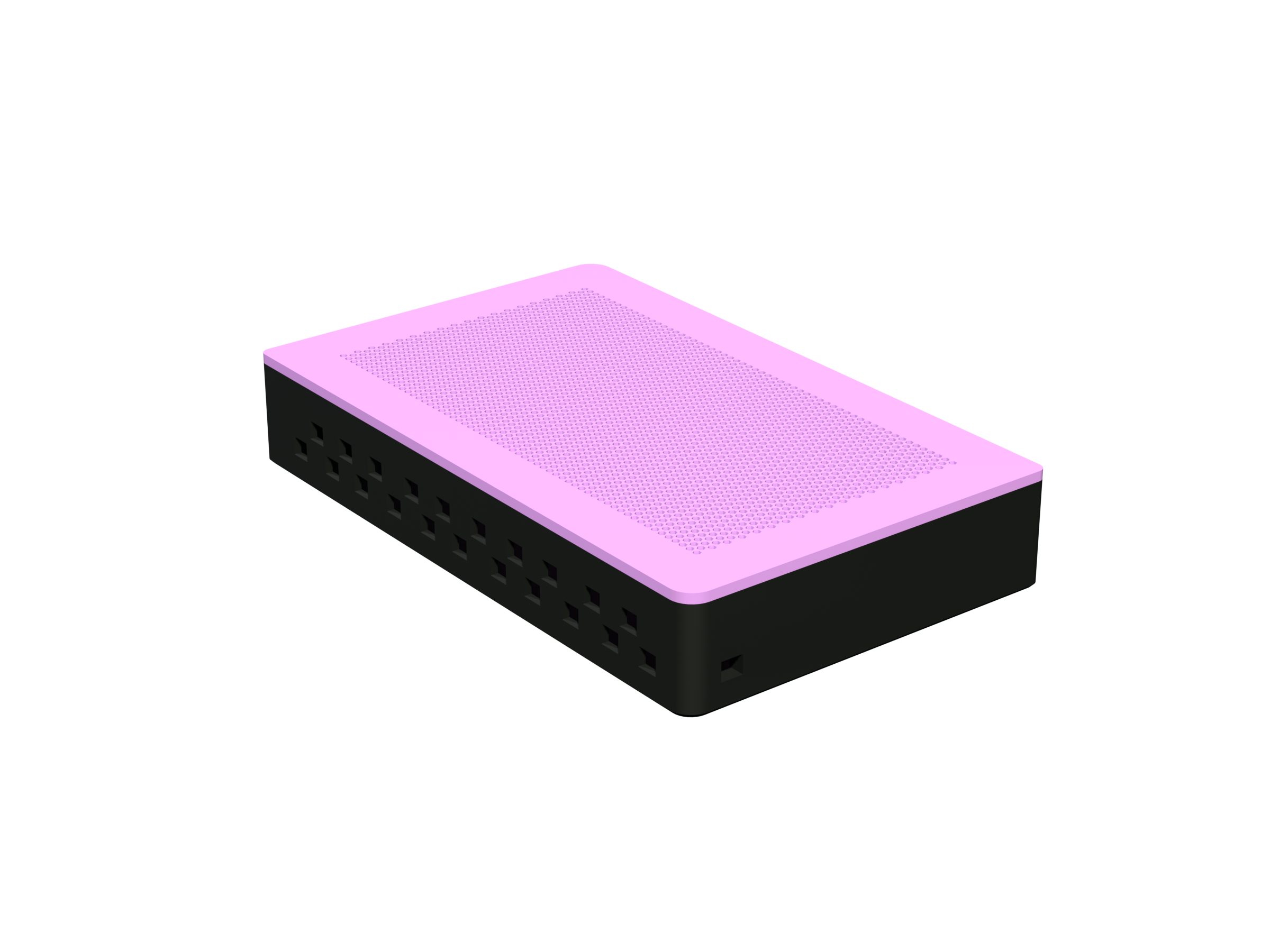 BudMaster Max channel router — purple leaf-shaped enclosure, 22 staggered grommets
