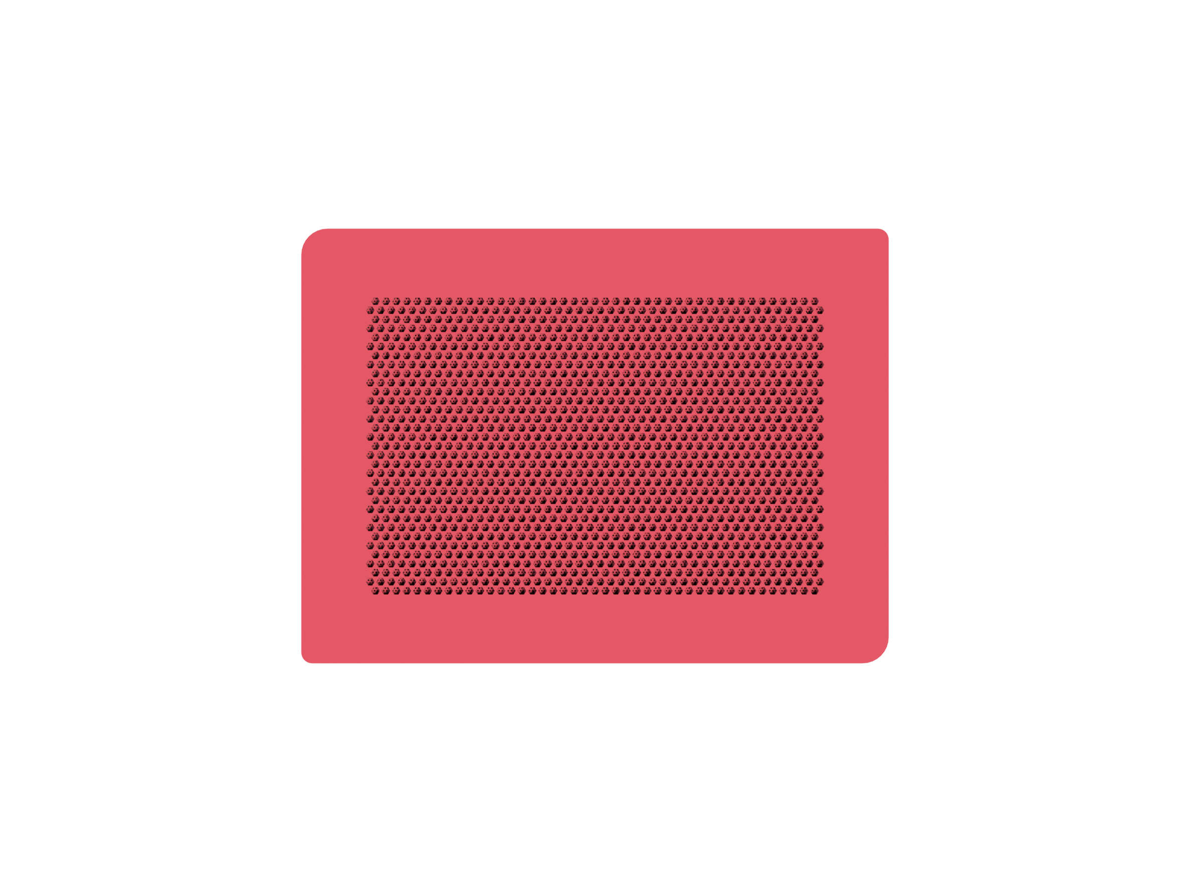 BudMaster Mid channel router top-down — hex sieve lid pattern